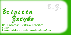 brigitta zatyko business card